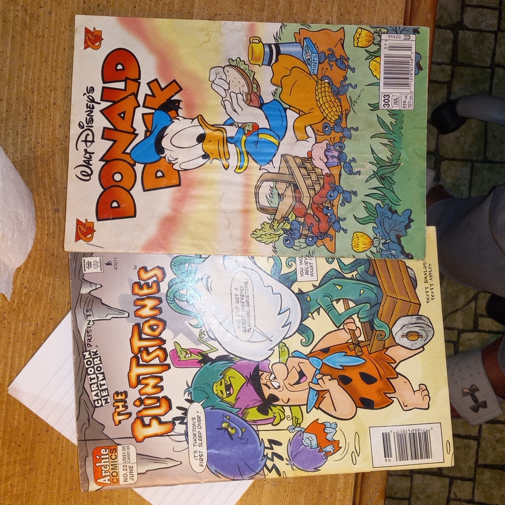 2 vintage comic books